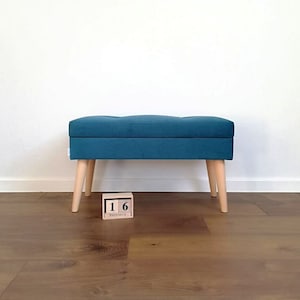 LOVARE openingsbank Bank met opbergruimte, gestoffeerde bank, Scandinavische stijl, decoratie