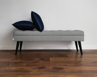 Ławka w pepitke  cm od Rossi Furniture