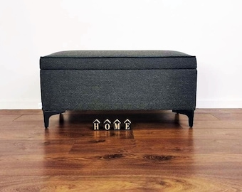 Malle MILANO rembourrée 90 cm x 35 cm avec garniture réalisée par Rossi Furniture