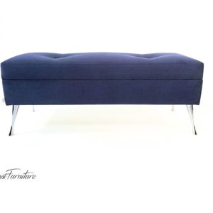 ADELE Bank mit Stauraum, gepolsterte Truhe, Rossi Furniture, Pouf mit Stauraum, maßgefertigte Bank