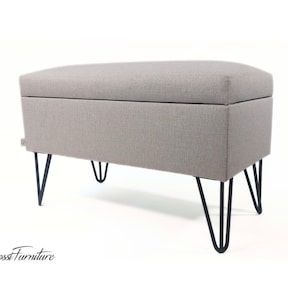 ELECTAR III Kofferbak, Industrieel, Gestoffeerde bank, Bench haarspeldpoten Rossi Furniture