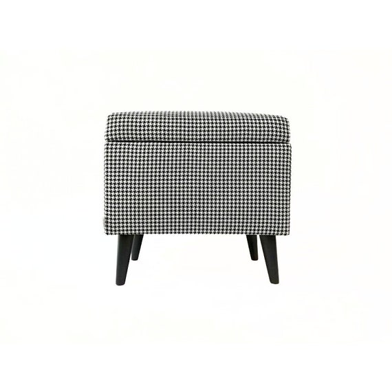 Houndstooth pouf deals