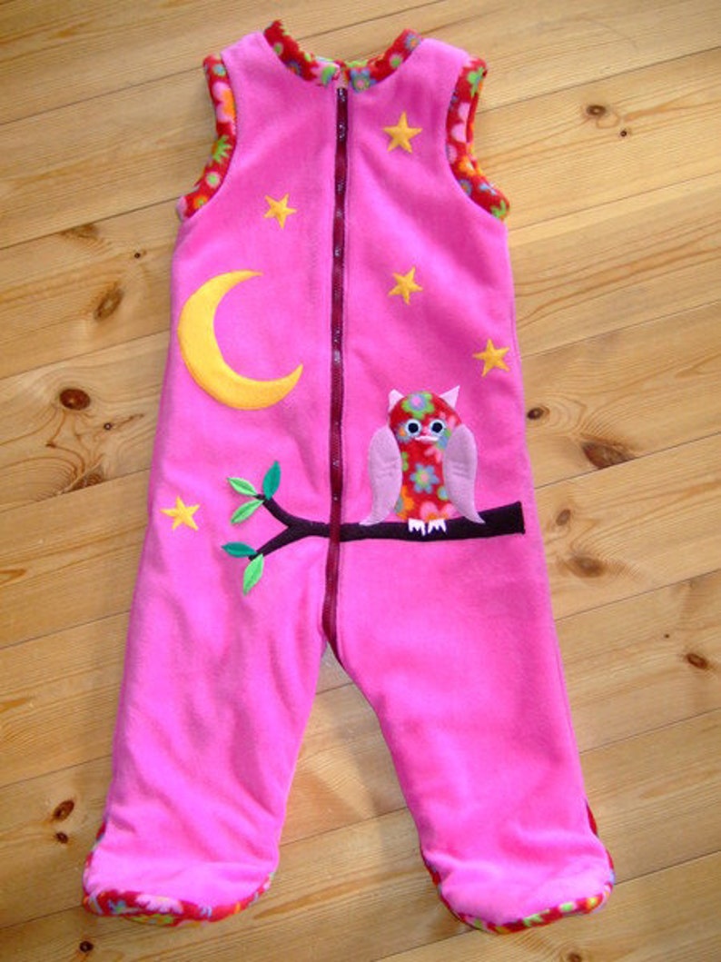 Schlafsack mit Beinen Eule Gr. 68104 Overall Etsy