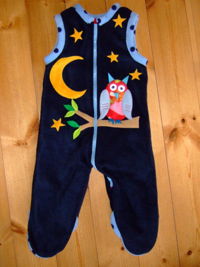 Schlafsack mit Beinen Eule Gr. 68104 Overall Etsy