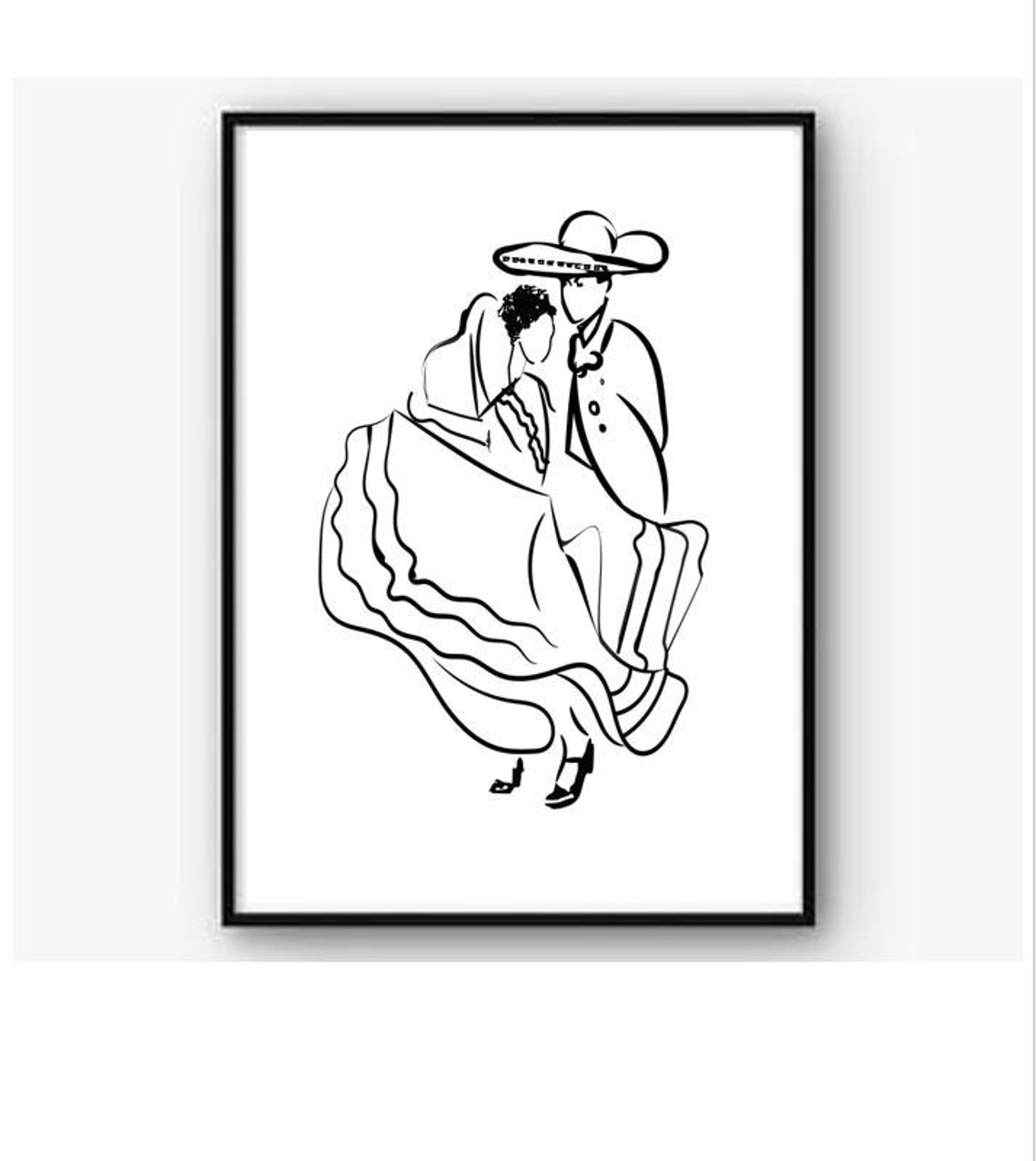 Printable Art Spanish Folk Dancers Ballet Folklorico - Etsy Australia