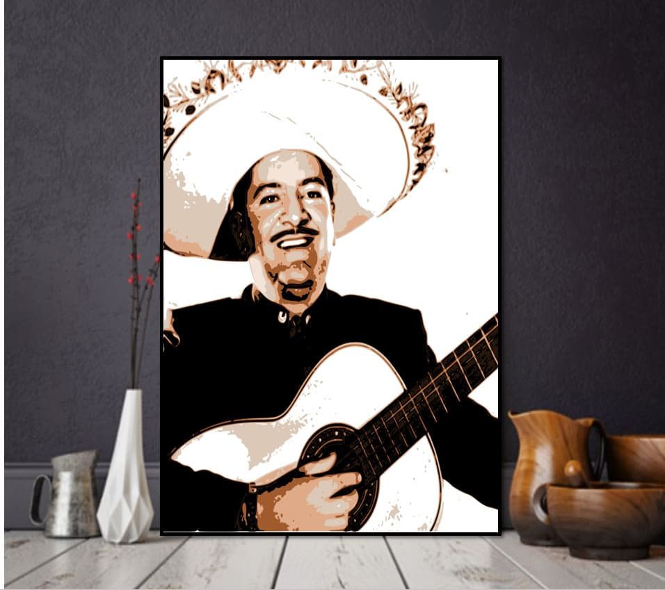 Póster imprimible josé Alfredo Jiménez Arte mexicano Arte | Etsy México