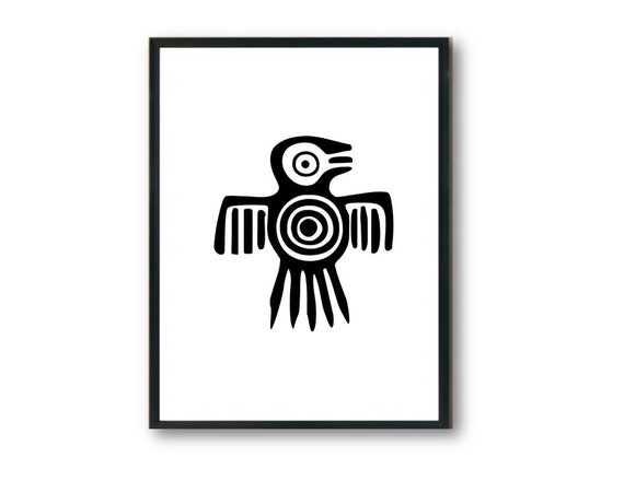 Arte imprimible Águila Azteca Arte de la tribu mexica Arte - Etsy México