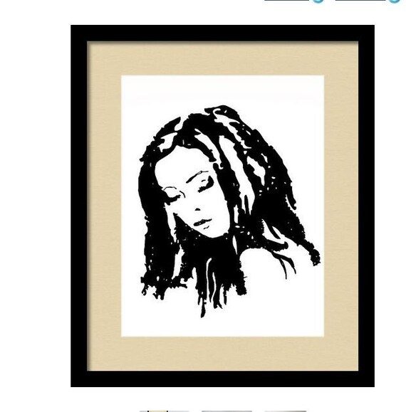 Printable Art Girl With Dreads Instant Download Minimalist Art Minimalist Line Art Simple Digital Art Print Female Art Digital Print