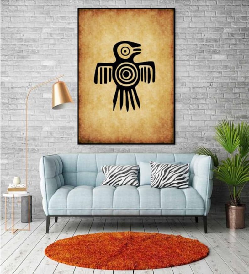 Printable Art Eagle Aztec Mexica Tribe Art Aztec Eagle Art | Etsy