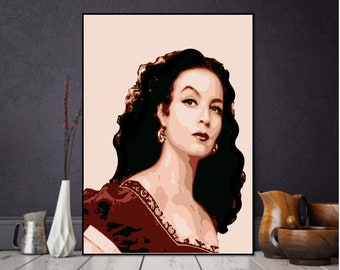 Poster stampabile Maria Felix, MARIA FELIX ART Arte messicana, Latino, arte mexicano download istantaneo Arte, hollywood Arte, celebrità, artista