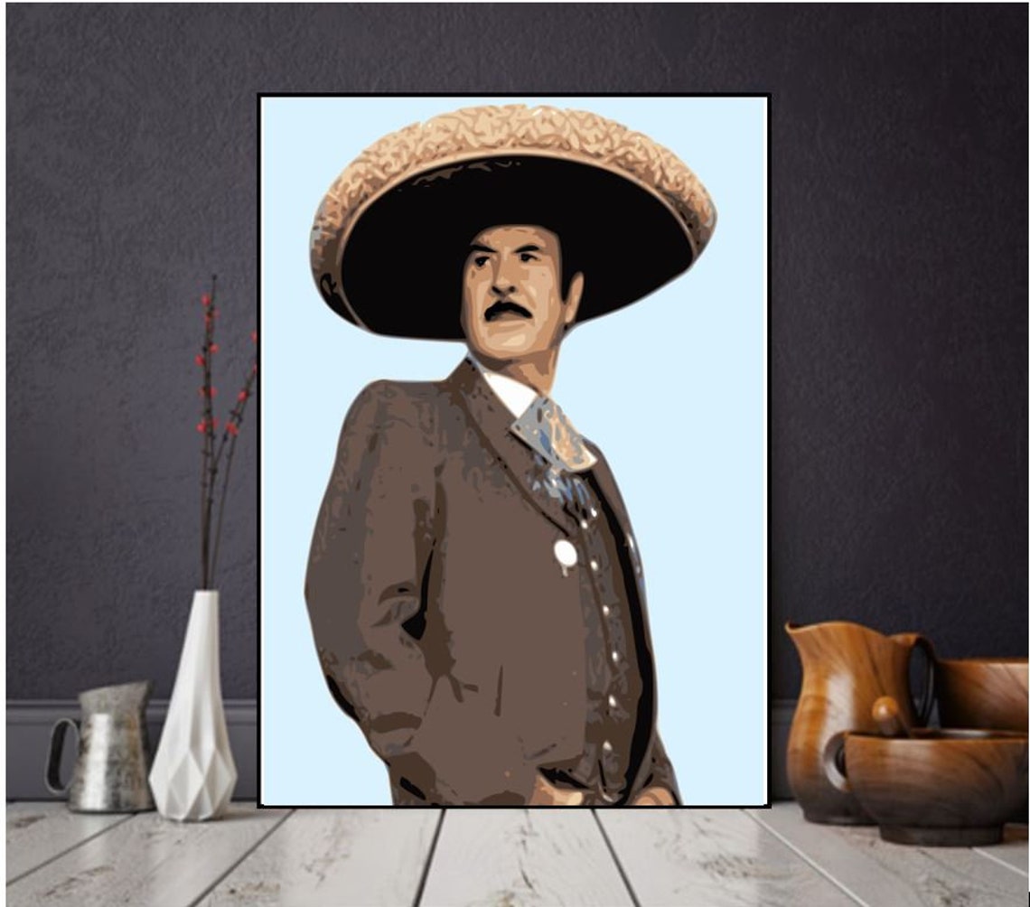 Printable Antonio Aguilar Poster, Mexican Art, Latin Art, Arte Mexicano