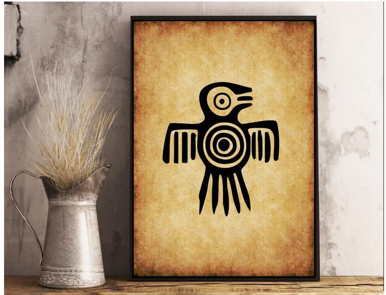 Printable Art, Eagle Aztec, Mexica Tribe Art Aztec Eagle Art ...