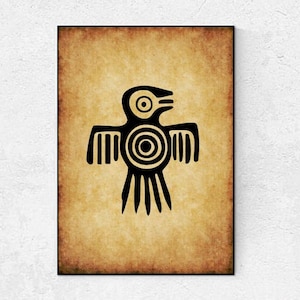 Printable Art, Eagle Aztec, Mexica tribe art Aztec Eagle art, Minimalist Art, diety Art, digital print, ancient, cuadro aguila mexicana