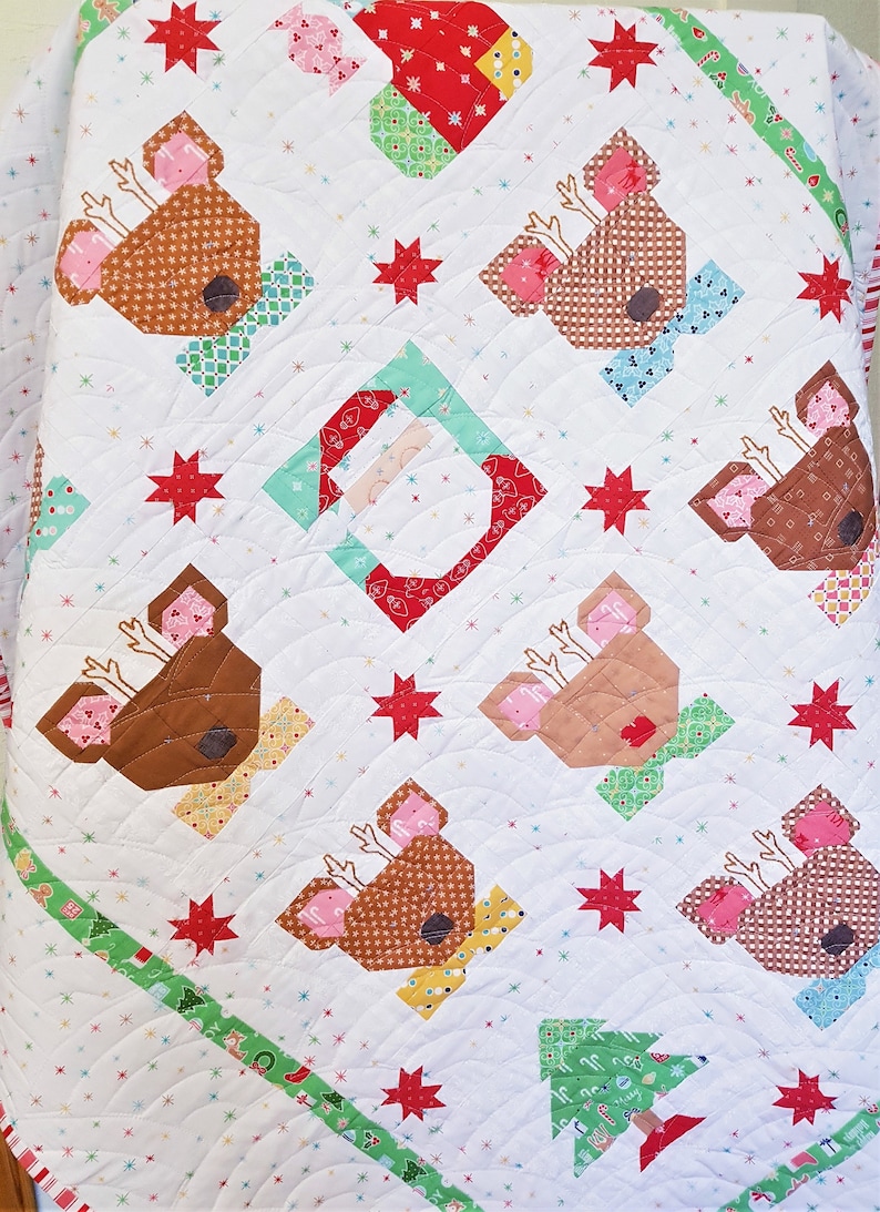 Holidays Gift Quilt Santa Quilt Christmas Quilt Xmas Quilt Etsy