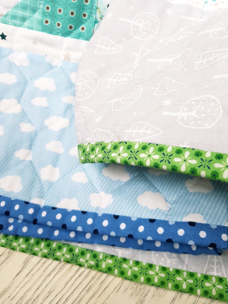 Quilt for Sale Baby Boy Quilt Baby Shower Gift Farmhouse Etsy