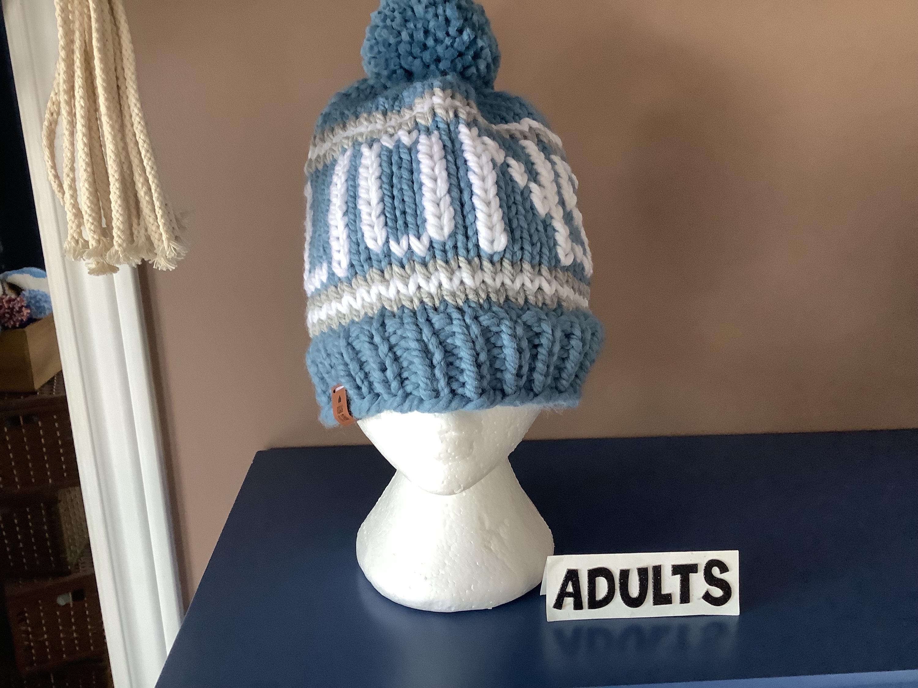 Adult Hand Knit Winter Lions Hat - Etsy