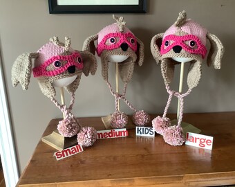 Childrens Hand Knit Winter Hats - Skye