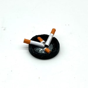 Miniature ashtray 1:6 scale, dolls cigarettes