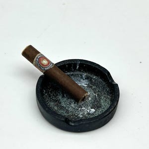 Miniature ashtray 1:6 scale, dolls miniature