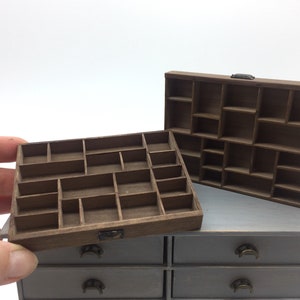 Miniature printer drawer 1:6, dolls furniture
