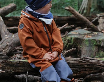 Traje softshell mono al aire libre little Indian menta con hojas traje softshell bebe ninos ninos ninas unisex Etsy Espana