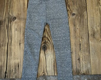 Leggings cálidos gris oscuro moteado pantalones térmicos para niñas y niños