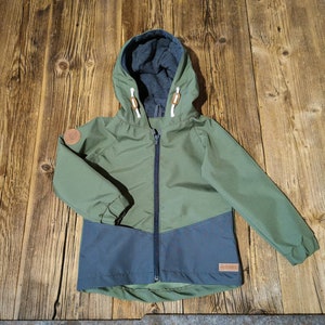 Lightweight softshell jacket &quot;Moosforscher&quot; olive green waterproof windproof with breathable mesh inside