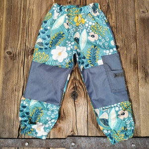 Pantalon d'extérieur/pantalon de boue Garden Party coloré avec des fleurs et des papillons image 3