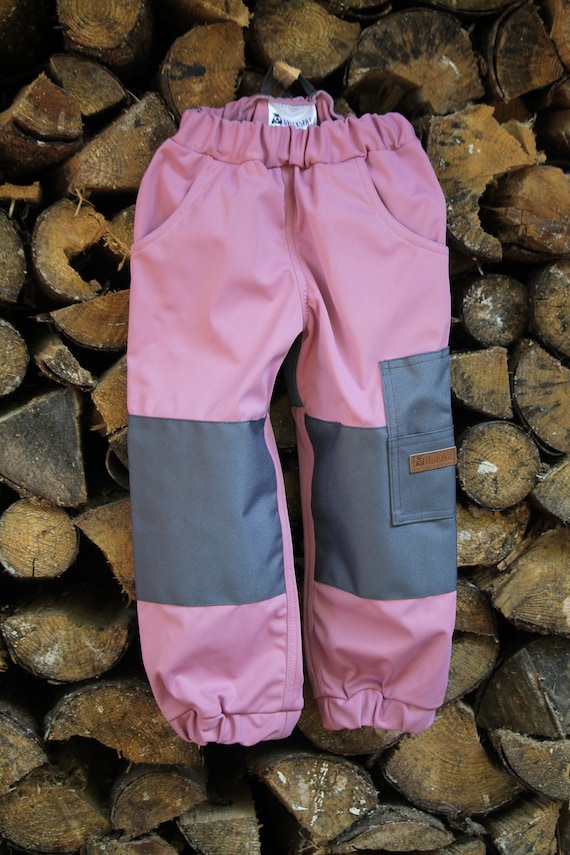 Pantalon de Pluie en PU Imperméable et Respirant pour Bébé Fille