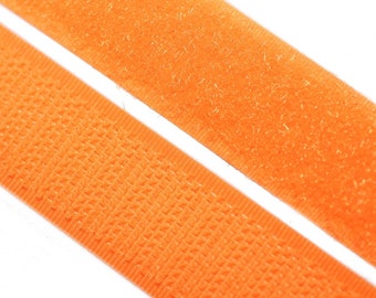 Velcro, para coser, 20 mm, naranja neón