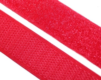 Bande Velcro, à l’attachement de, 20 mm, rouge