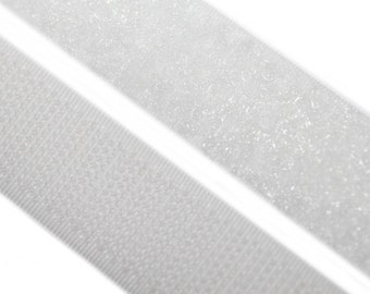 Velcro tape, sewing, 20 mm, white