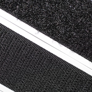 2,40 Eur/m - 25m Klettband selbstklebend, 50mm, schwarz