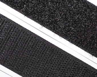 2,40 Eur/m - 25m Klettband selbstklebend, 50mm, schwarz
