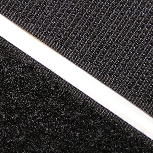 Klettband 30mm breit, selbstklebend, schwarz