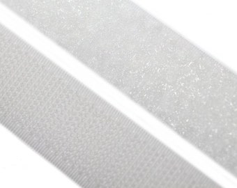 Velcro 30 mm de large, à la couture de, blanc