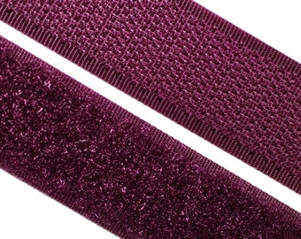 Velcro, para coser, 20 mm, violeta / púrpura