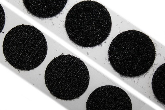 weiß dalipo Klettpunkte 13mm 20 Stk schwarz selbstklebend
