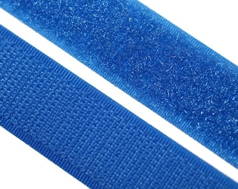 Velcro correa, para coser, 20 mm, azul