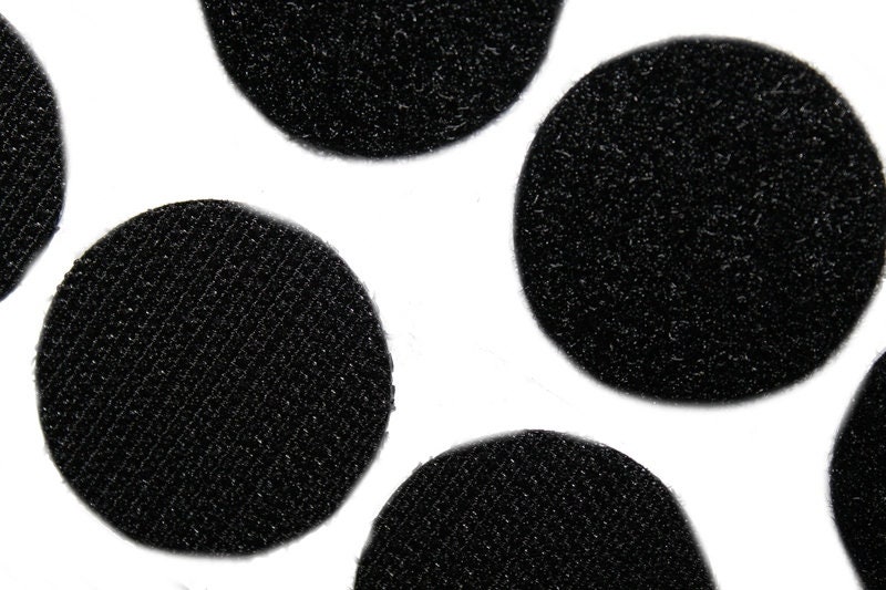 Velcro Fastener Velcro Dots or Rectangular Black White Gray KW178
