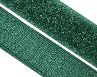 Velcro, para coser, 20 mm, verde oscuro