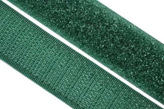 Velcro tape, sewing, 20 mm, dark green