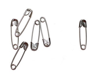 Safety pins, 19 mm, 50 pieces, silver colors