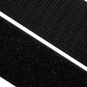 Velcro 100 mm wide, for sewing, black