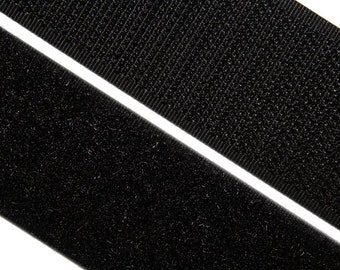 100 mm de large, le crochet et boucle de ruban pour la couture de, noir