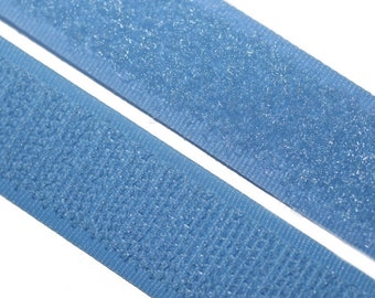 Velcro correa, para coser, 20 mm, azul claro