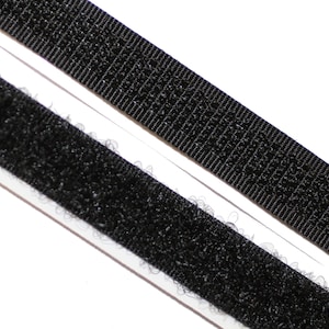 Klettverschluss selbstklebend schwarz 20mm 45cm