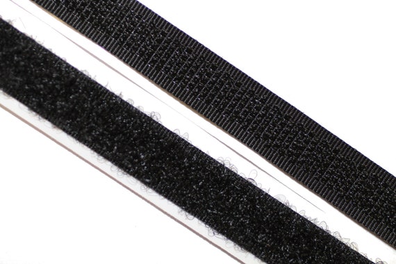 Klettband 10mm breit selbstklebend schwarz - .de