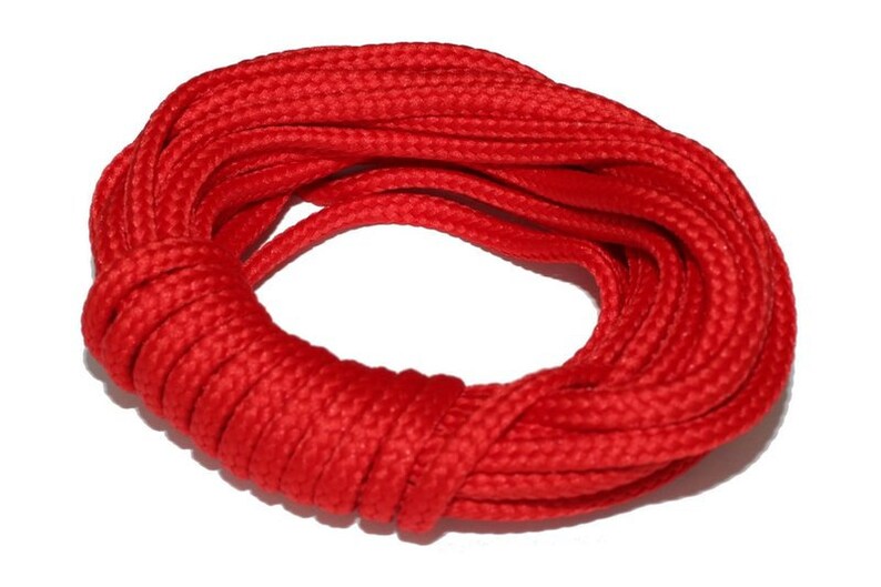 0.478 Eur/meter 5 m cord / cord 4 mm by the metre red image 1