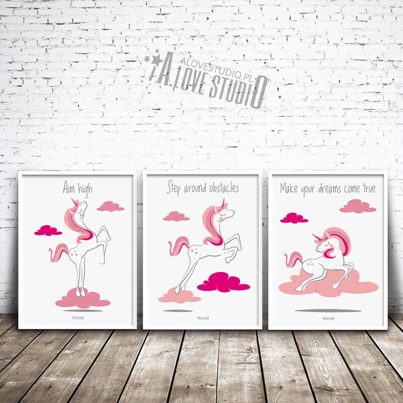 thumbnail image 2 of Unicorn Family Fantasy Poster - Rare Hot New Art - 24x36 Inches 2 of 5